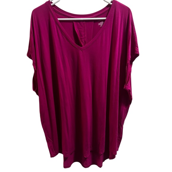 Lane Bryant Tops - Lane Bryant Cap sleeve Rayon Blouse size 18/20